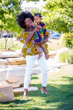 Mommy & Me Maxine- White & Purple