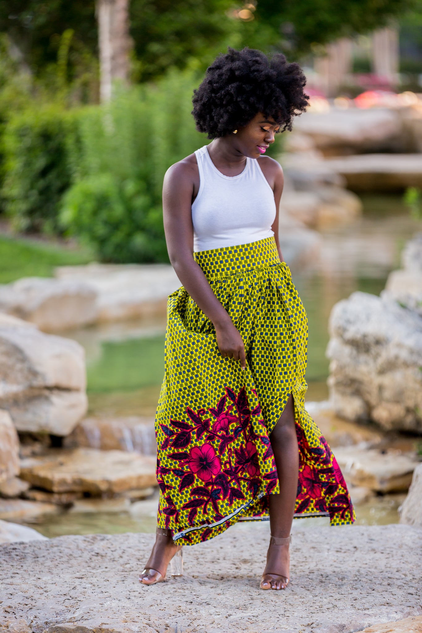 Miss Zola High-Waisted Maxi Shirt